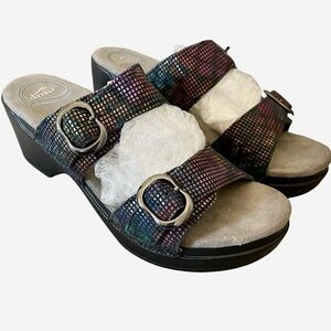 Dansko Jessie Sandals Two Strap Buckles Size 7  37